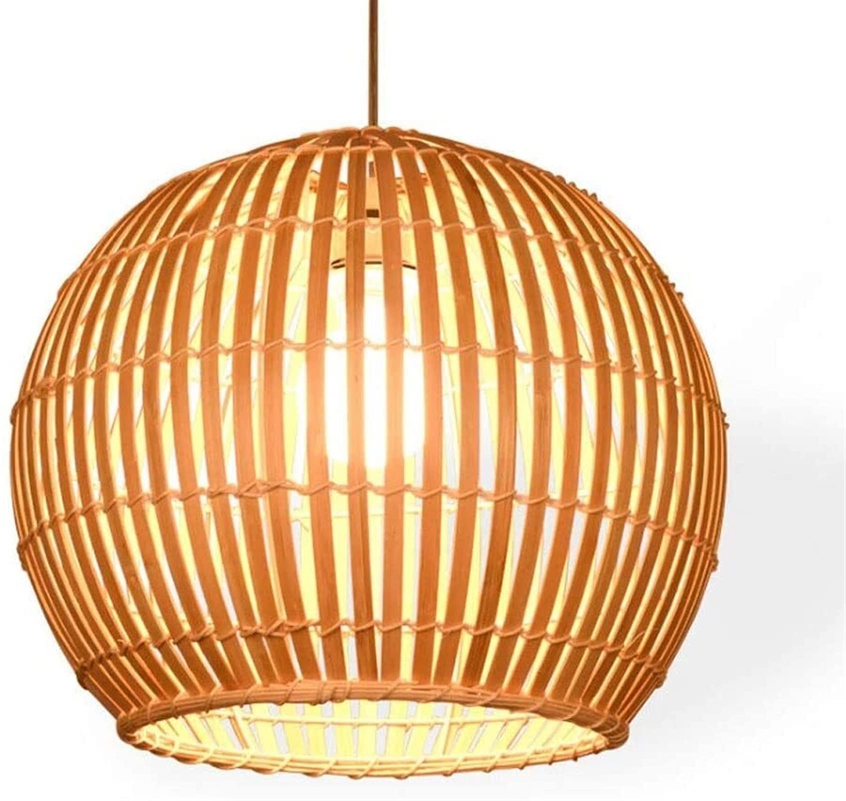 Lustre lanterne bambou pour salon de thé et restaurant