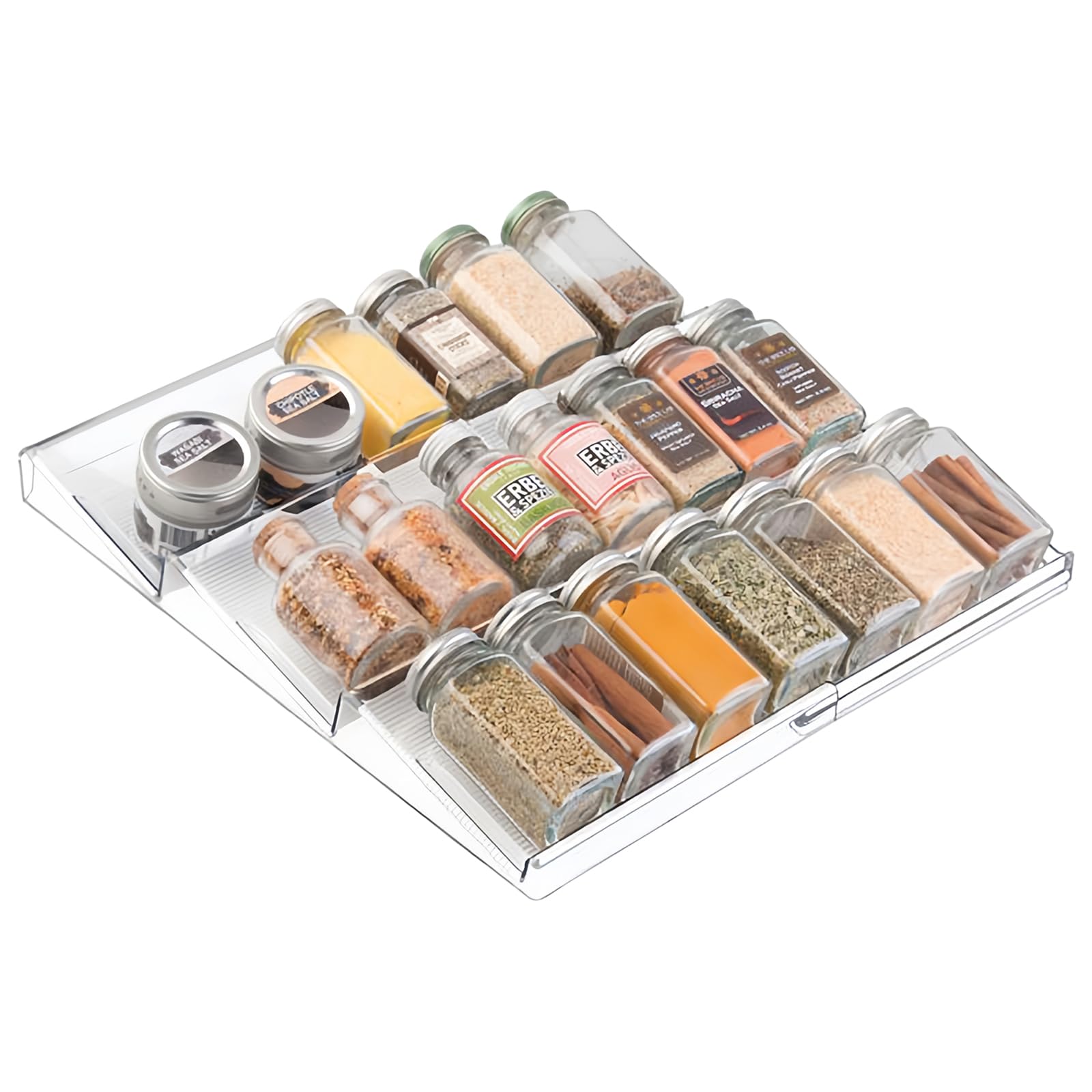 Lot De 2 Étagères À Épices,Extensible De 20Cm À 38Cm,Rangement Epices