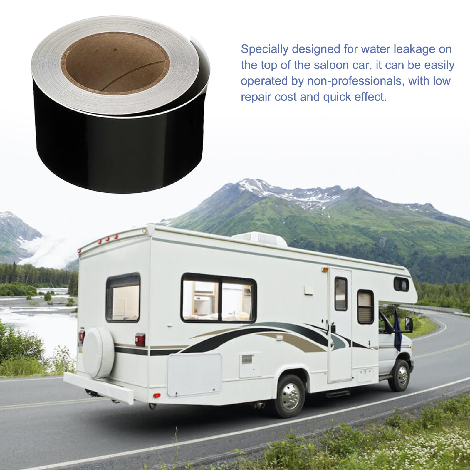 IONCAT Ruban D'étanchéité Pour Toit De Véhicule Récréatif – 10,2 Cm X 15,2 M – Ruban De Réparation De Toit Pour Camping-car, Remorque, Bateau, Fuites