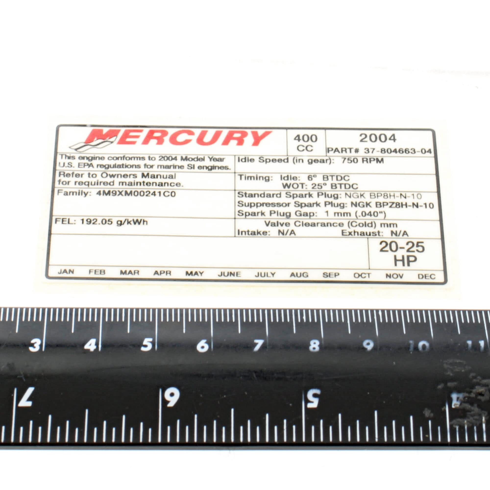 Amazon.com: Mercury Marine New OEM Carburetor EPA Information