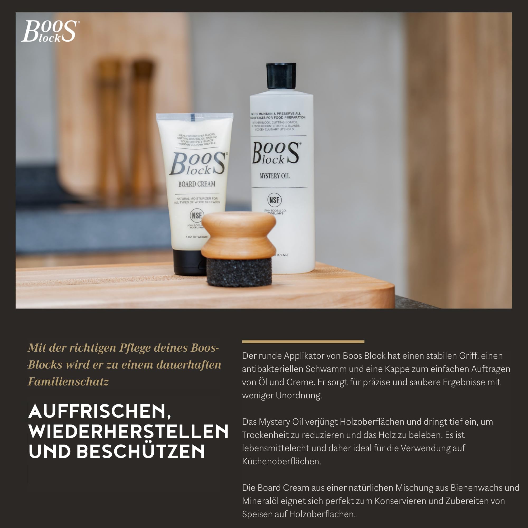Boos Block Chop-N-Serve - 30,5 x 20 x 2,5 CM - Allzweckbretter - Hackklotz - Ahorn Schneidebrett - Servierbrett - Antibakterielles Frühstücksbrettchen - Vesperbrett Holz, Braun-