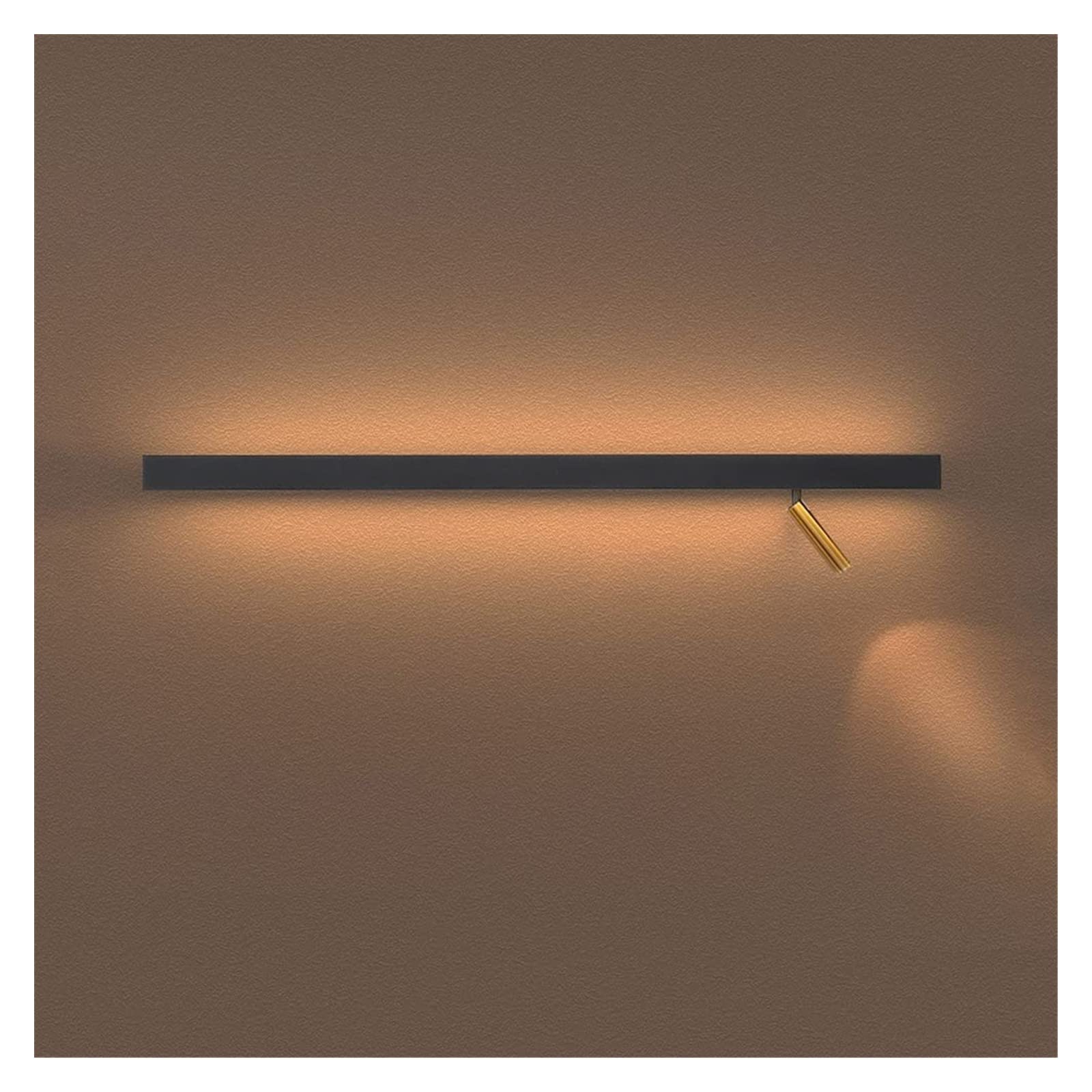 HCZKIUJY Minimalist Long Wall Sconce Light with Switch for Bedroom and Living Room Hardwired Wall Lamp with Swivel Spotlight Wall Wash Lights 3000k Color Temperature (3000k)