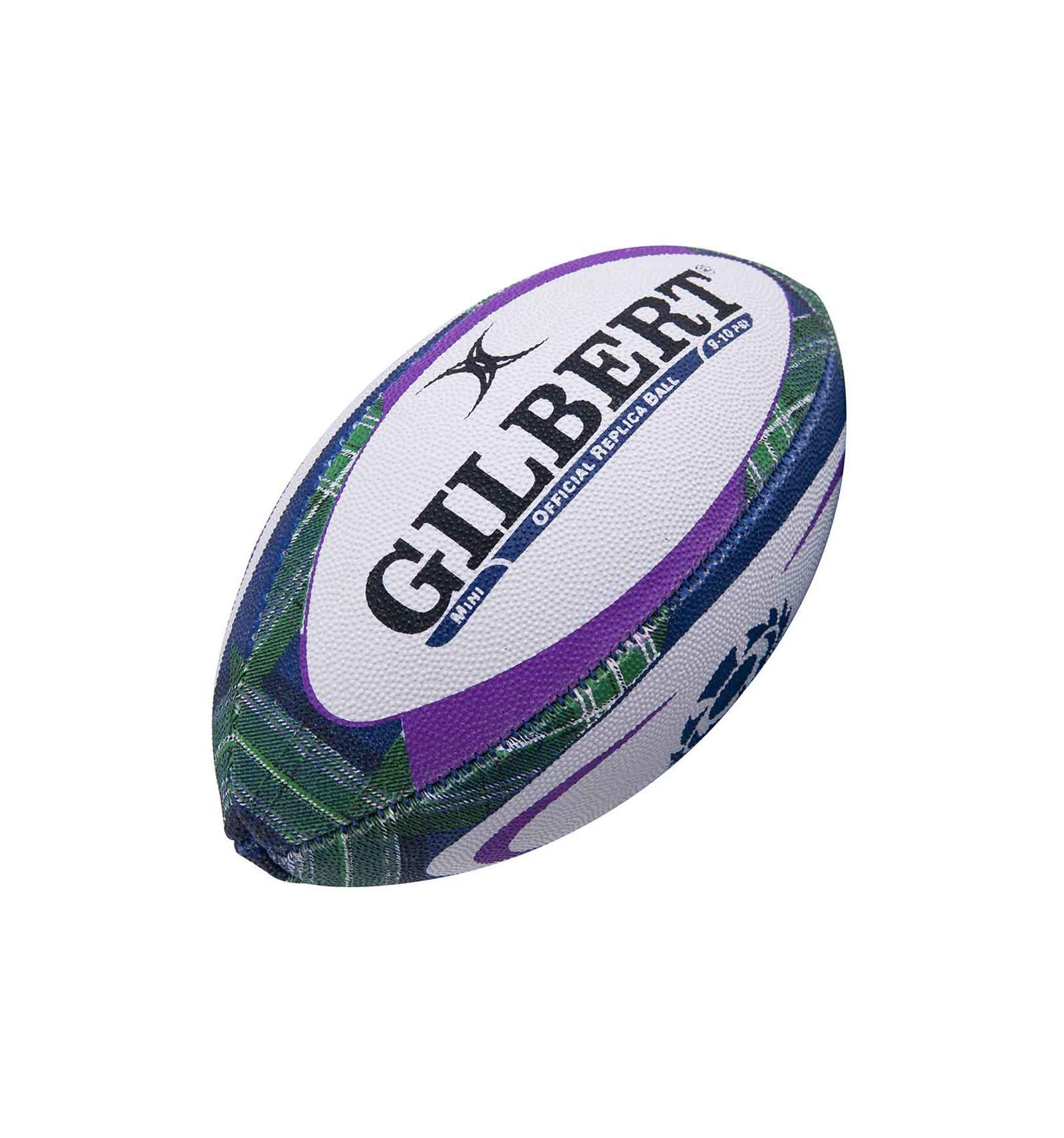Pallone Da Rugby Gilbert Scozia Mini - Tartan Design 2019/20 - Per Tifosi E Collezionisti