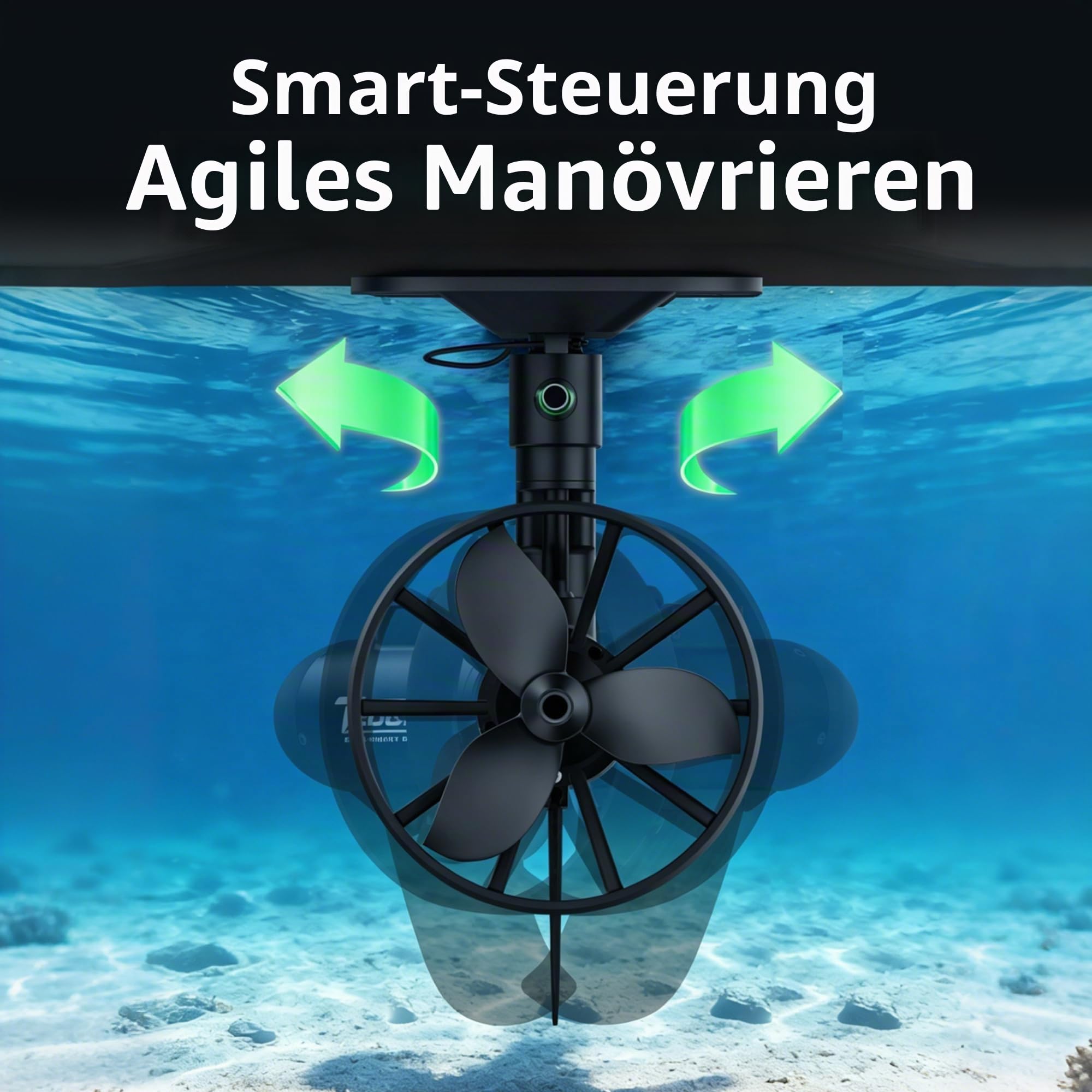Tedgix K4C Motor für SUP&Kajak, 400W bürstenloser Unterwasserantrieb mit B4 Akku und Fernbedienung mit Tempomat, Elektrofinne für Stand Up Paddle, Boost Fin für Kanu Schlauchboot, K4 Upgraded Version