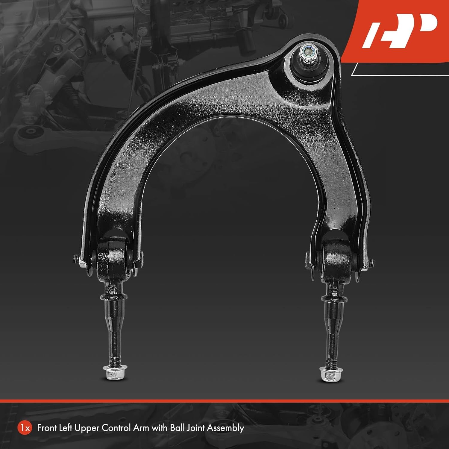 A-Premium Front Left Upper Control Arm, with Ball Joint & Bushing, Compatible with Dodge Avenger 1995-2000 & Chrysler Sebring 1995-2000 & Mitsubishi Eclipse 1995-1999 & Eagle Talon 1995-1998