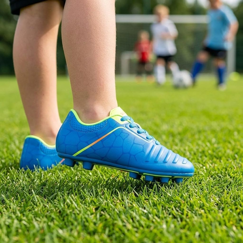Vizari USA Soccer Cleats Boys, Girls - FG Firm Ground Football Shoes for Toddlers/Little/Big Kids - Youth Football Cleats - Comfort & Excellent Traction
