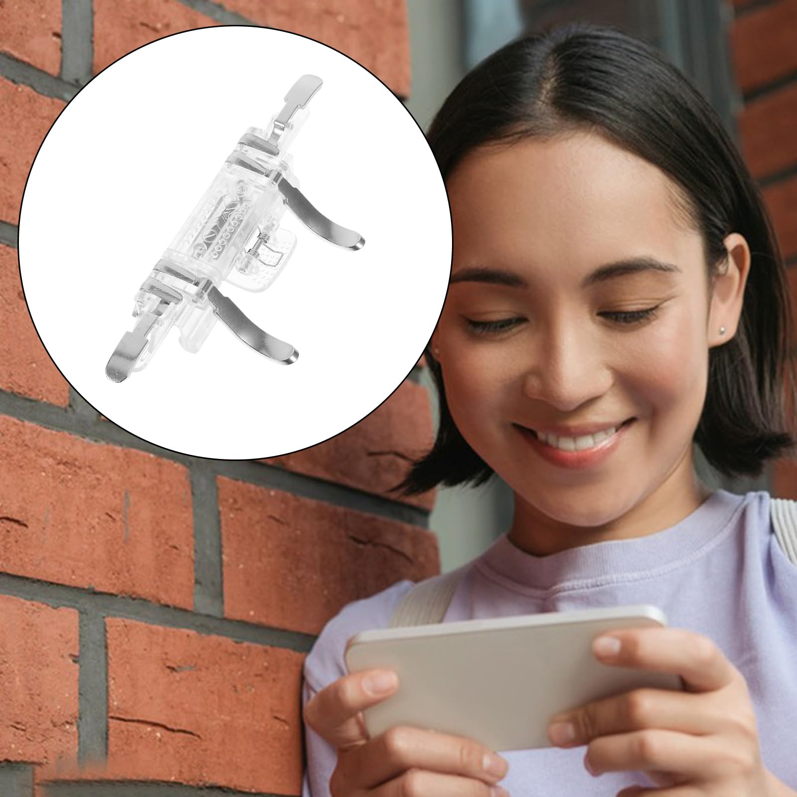Genérico Mando Para Móvil, Gatillos para Móvil, Accesorios Portátil Para Juegos En Tableta Portátil Consola Casa Dormitorio Uso Diario Viajes Niñas Niños