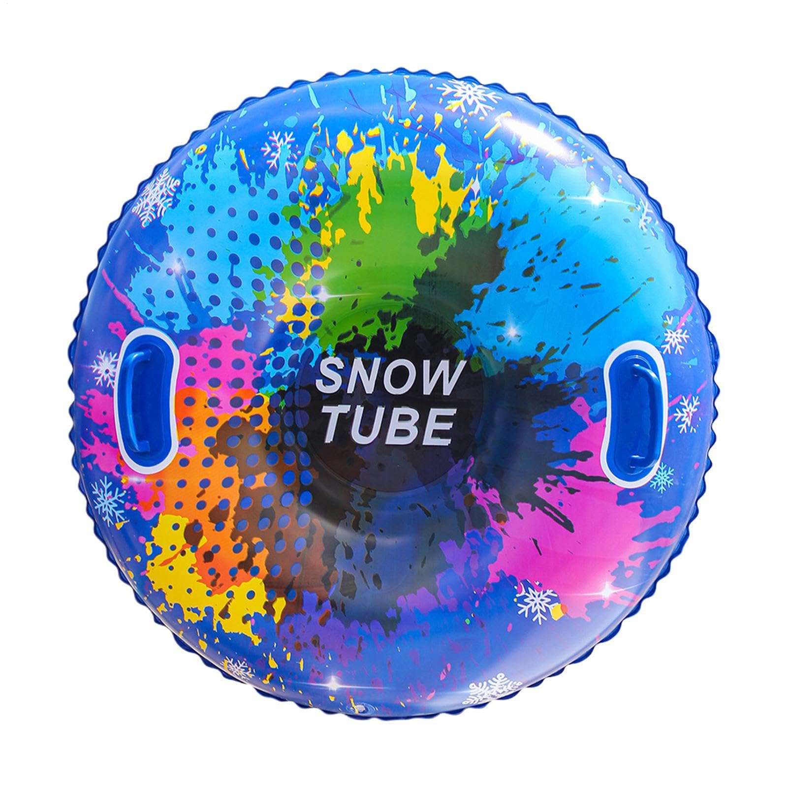 Trineo inflable 87 cm PVC pared gruesa neumáticos nieve niños asas tubo nieve pesado familias
