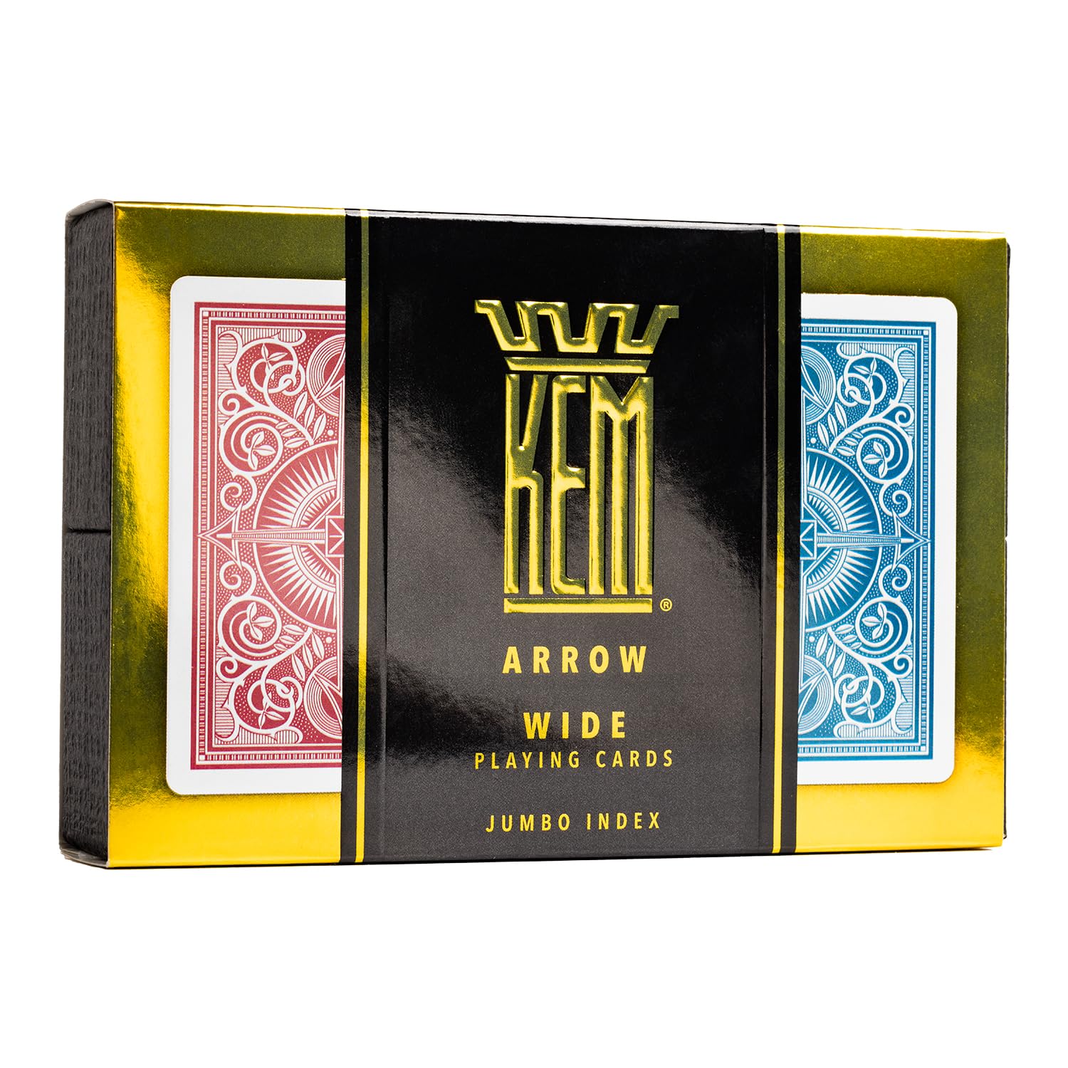 Amazon.co.jp: KEM Arrow 赤と青のプラスチック製トランプ ジャンボ