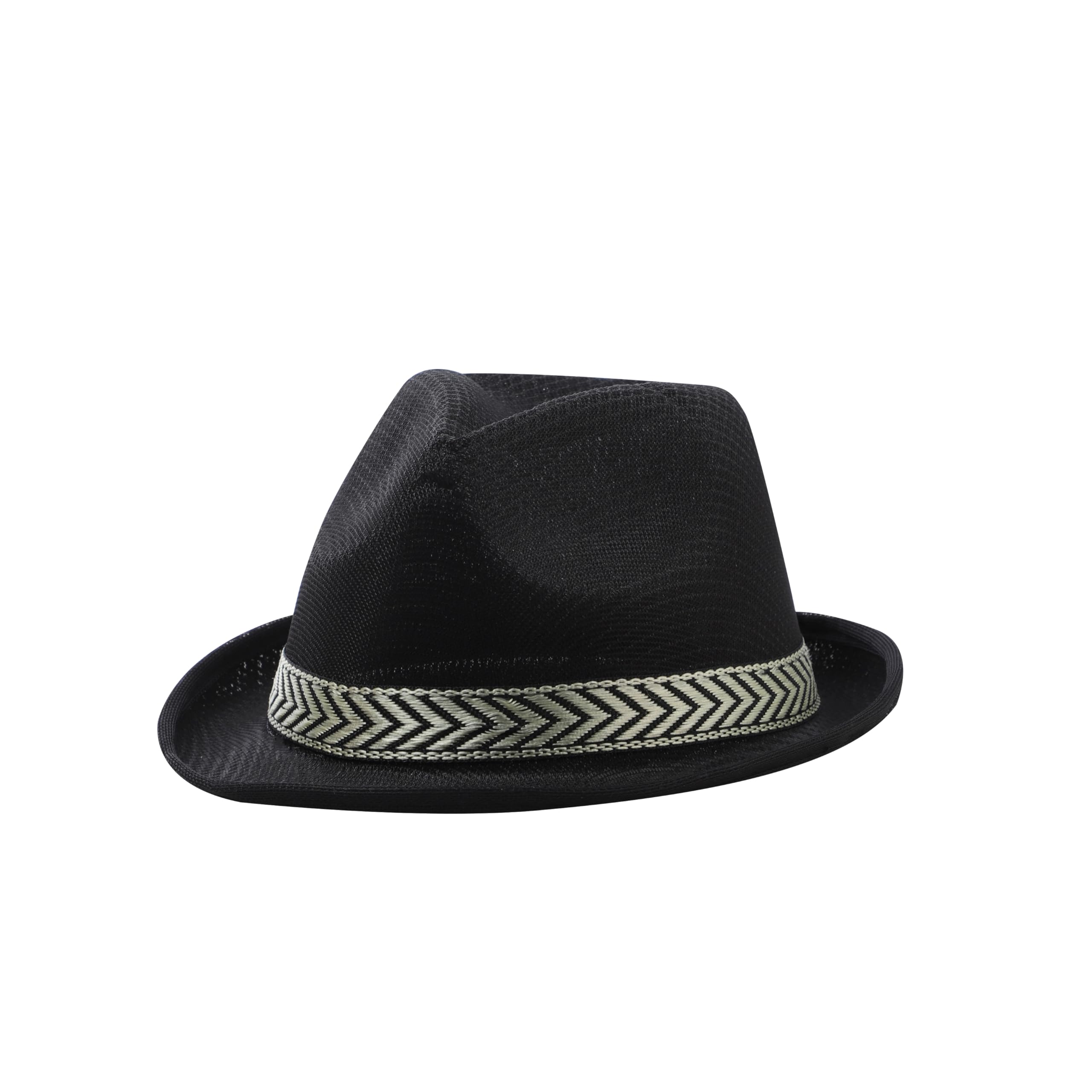 Komonee Trilby Hat Black Halloween Fedora Fun Party Colourful Headwear Dress Up Costume Classic Short Brim Headwear