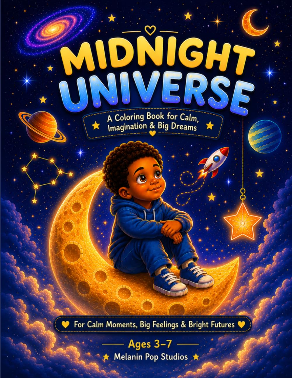Midnight Universe: A Coloring Book for Calm, Imagination & Big Dreams