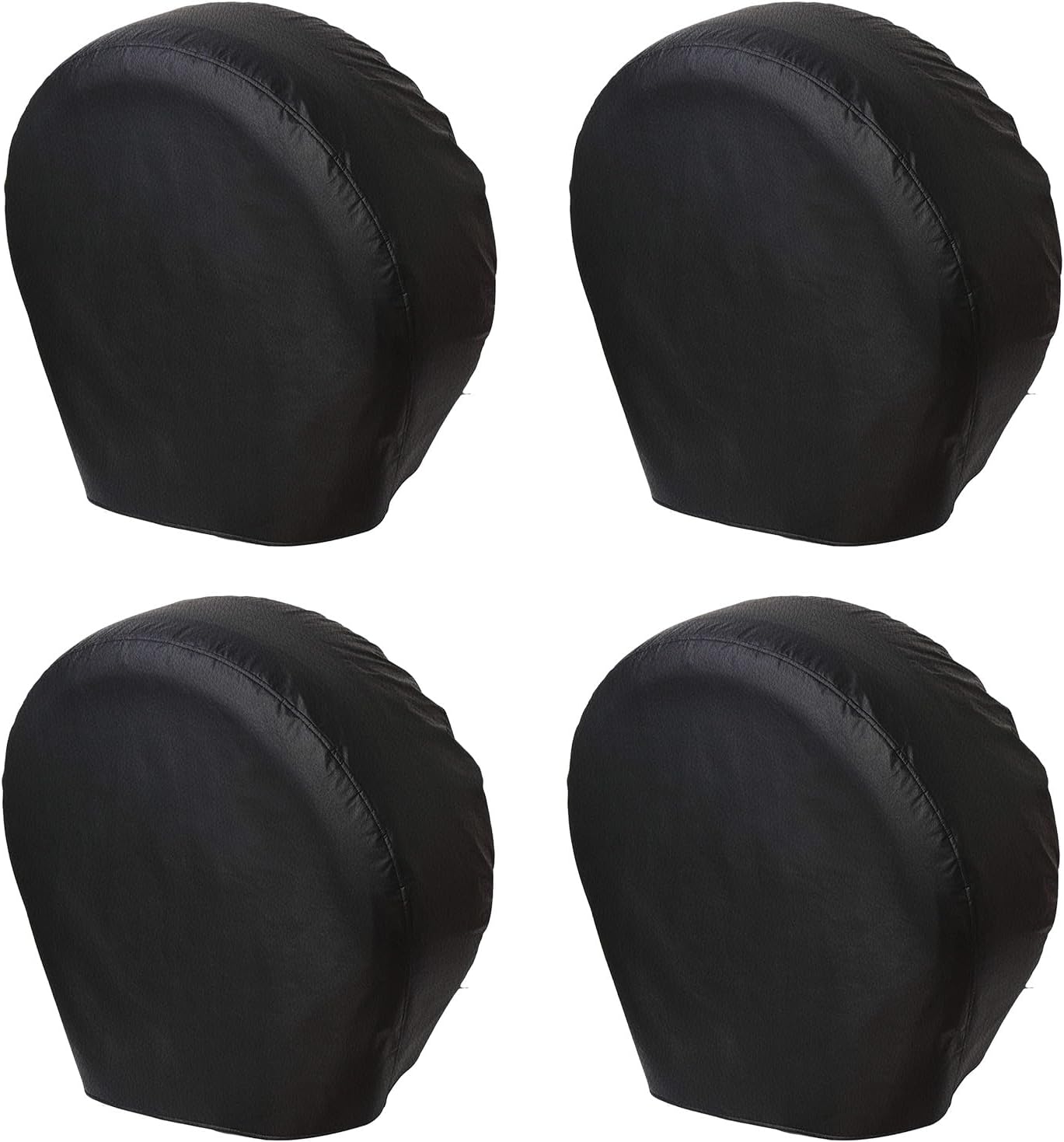 VINPATIO Rough Tire Covers 4 Pack, Waterproof Vinyl Wheel Protectors with Lining for RV, Trailer, Camper, Motorhome, SUV, Car, Universal Fits Tire Diameters 40-42 inches, Black