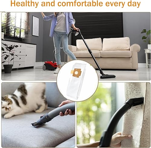 Miniatura 4 de Paquete de 10 bolsas de vacío HEPA tipo F para Simplicity Freedom F3300, F3400, F3500, F3600/SF1 y Riccar Supralite