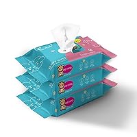 Vista 8 de Ioly's Baby Wipes Unscented Wet Wipes 99% Water Based with Aloe Vera Fragrance Free Travel Pack 20 ct Hypoallergenic Water wipes for Sensitive Skin