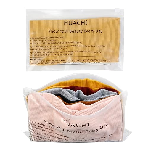 Miniatura 45 de Huachi Diademas para mujer con nudos torcidos, bandas elásticas bohemias para el cabello, antideslizantes, para niñas, turbante entrecruzado, liso