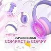 Auriculares JoySpark para niños, para escuela y niños pequeños, con conector de 3.5mm, rosa degradado 5