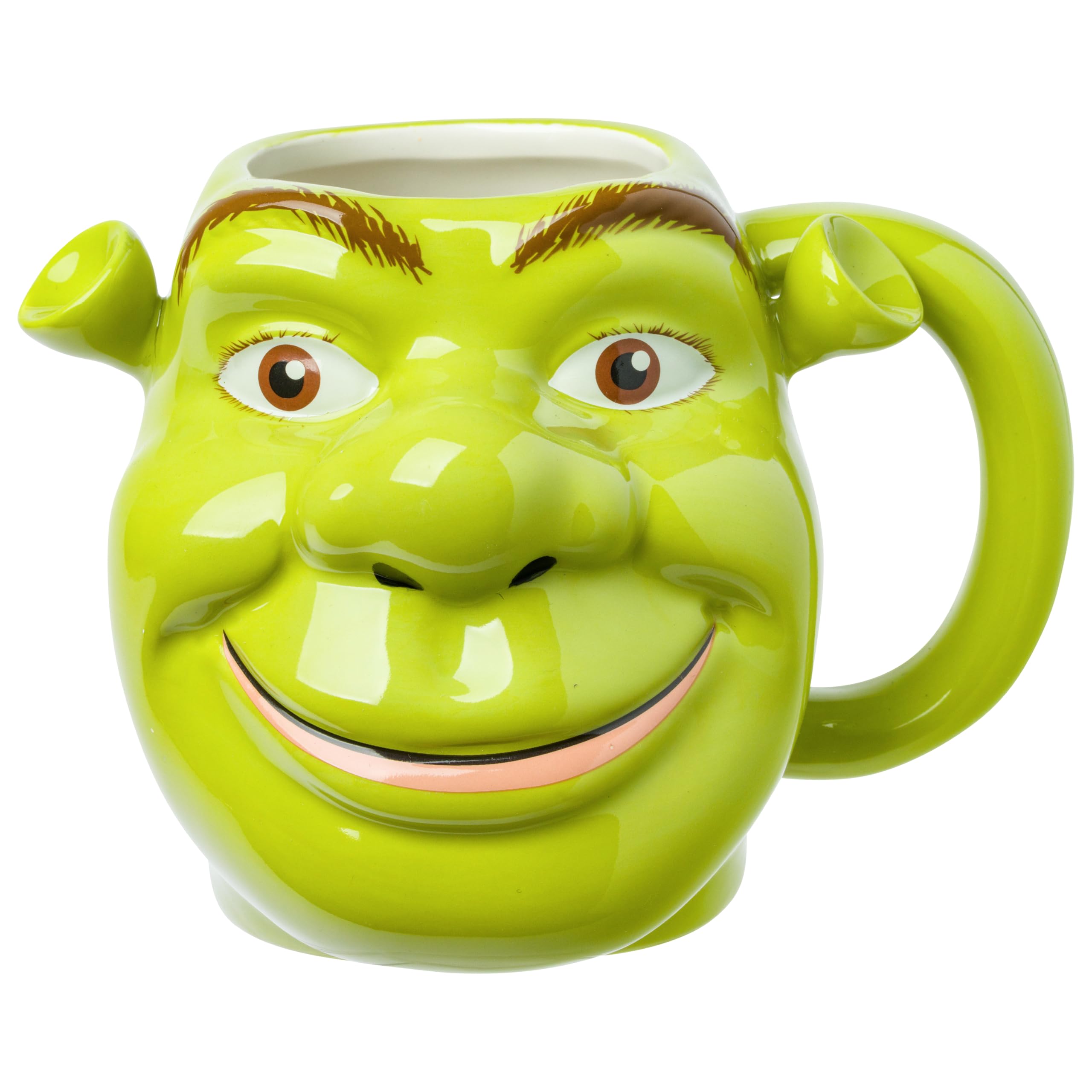 Silver Buffalo Shrek, 3D Ceramic Sculpted Mug, 20oz