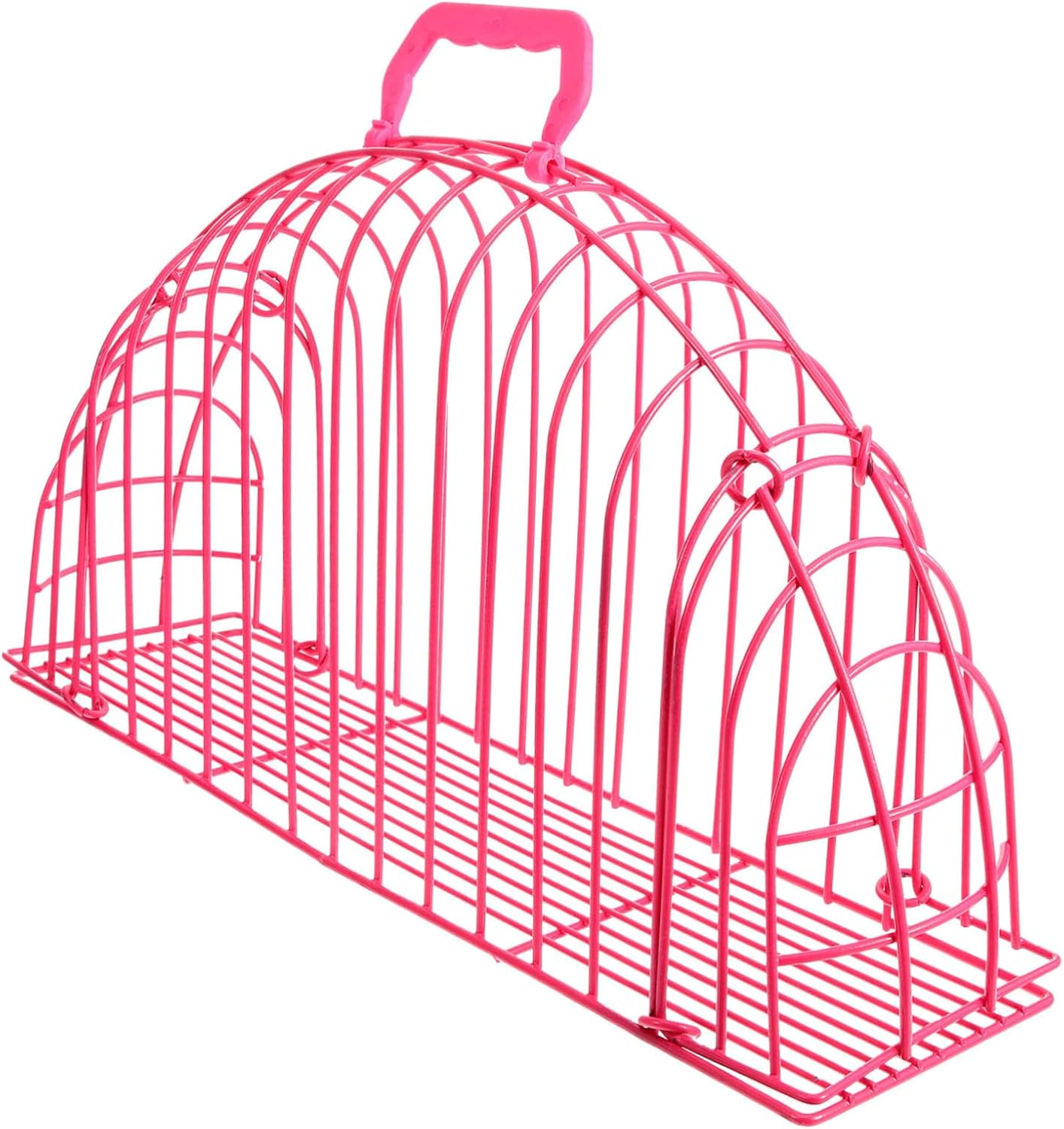 VICASKY Metal Cat Bathing Cage Portable Scratch PET Cage for Cats and Dogs Detachable Design for Home Use