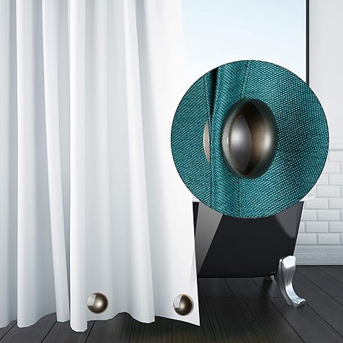 Miniatura 5 de Jetec Pesos magnéticos para cortina, cubiertos de plástico, resistentes y sin coser, evita que se vuelen, funciona para cortinas, manteles,