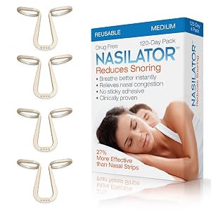 Made in USA Nasilator Anti-Snoring Devices - Soft and Flexible Nasal Dilators Improves Breathing Sleeping Snoring Solution Reusable