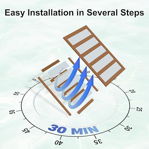 Miniatura 5 de SmartStandard Puerta de granero de vidrio de 48 x 84 pulgadas con kit de herrajes deslizantes de 8 pies y asa, preperforada lista para montar,
