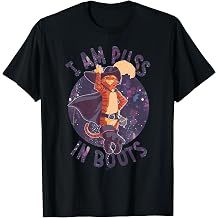 DreamWorks Puss in Boots The Last Wish Celestial Puss Logo T-Shirt Small