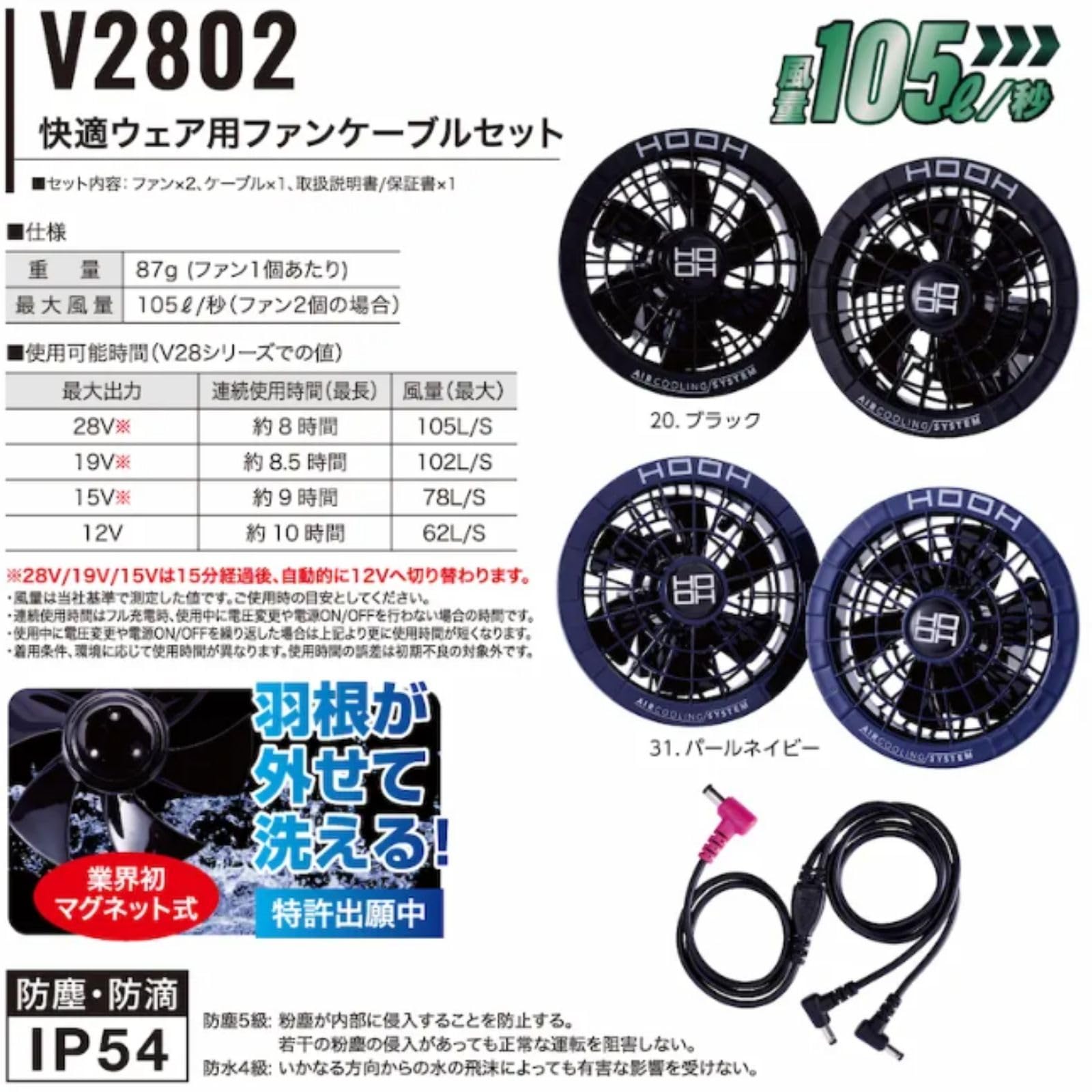 村上被服 快適ウェア 空調服＋バッテリー＋ファン ３点セット 即日出荷】村上被服 ファン バッテリー セット 2025年新作 28V高