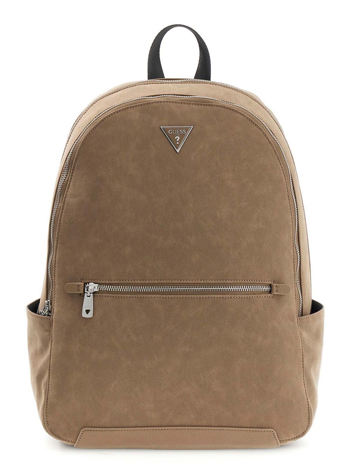 GUESS mochila para el portátil con compartimento para portátil Torino Backpack Desert Beige marrón topo