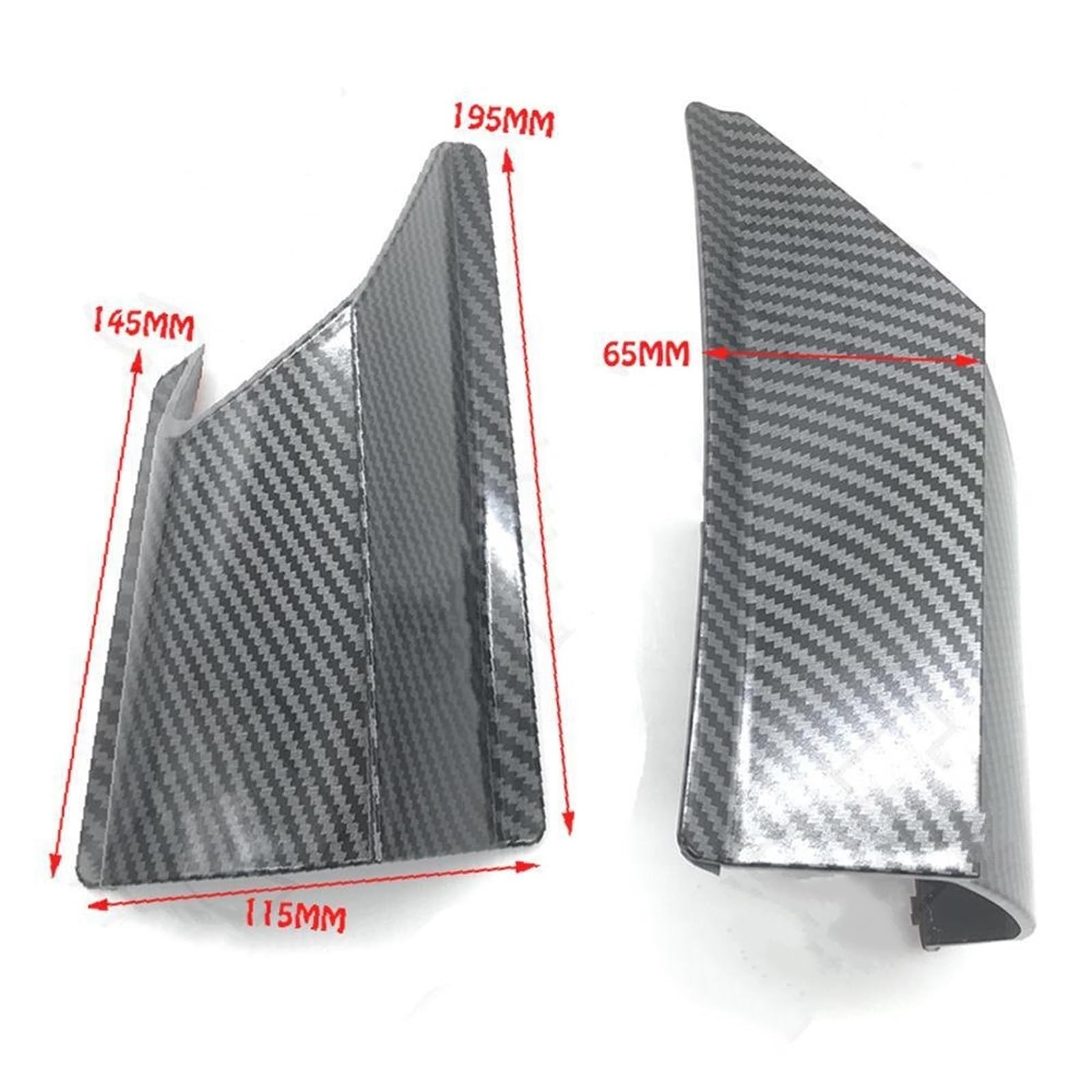 Front Bumper Splitter dachowy Pasuje do RC 390 250 200 125 ABS 2013-2020 Owiewka aerodynamiczna Spoiler boczny Modyfikacja skrzydła wiatrowego Winglet