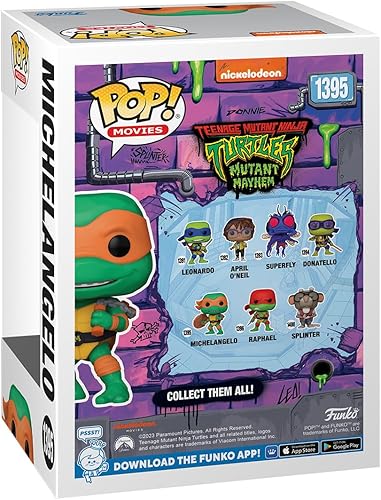 Miniatura 3 de Funko Pop! Movies Teenage Mutant Ninja Turtles (TMNT) Michelangelo - Figura de vinilo coleccionable - Idea de regalo - Producto oficial - para niños