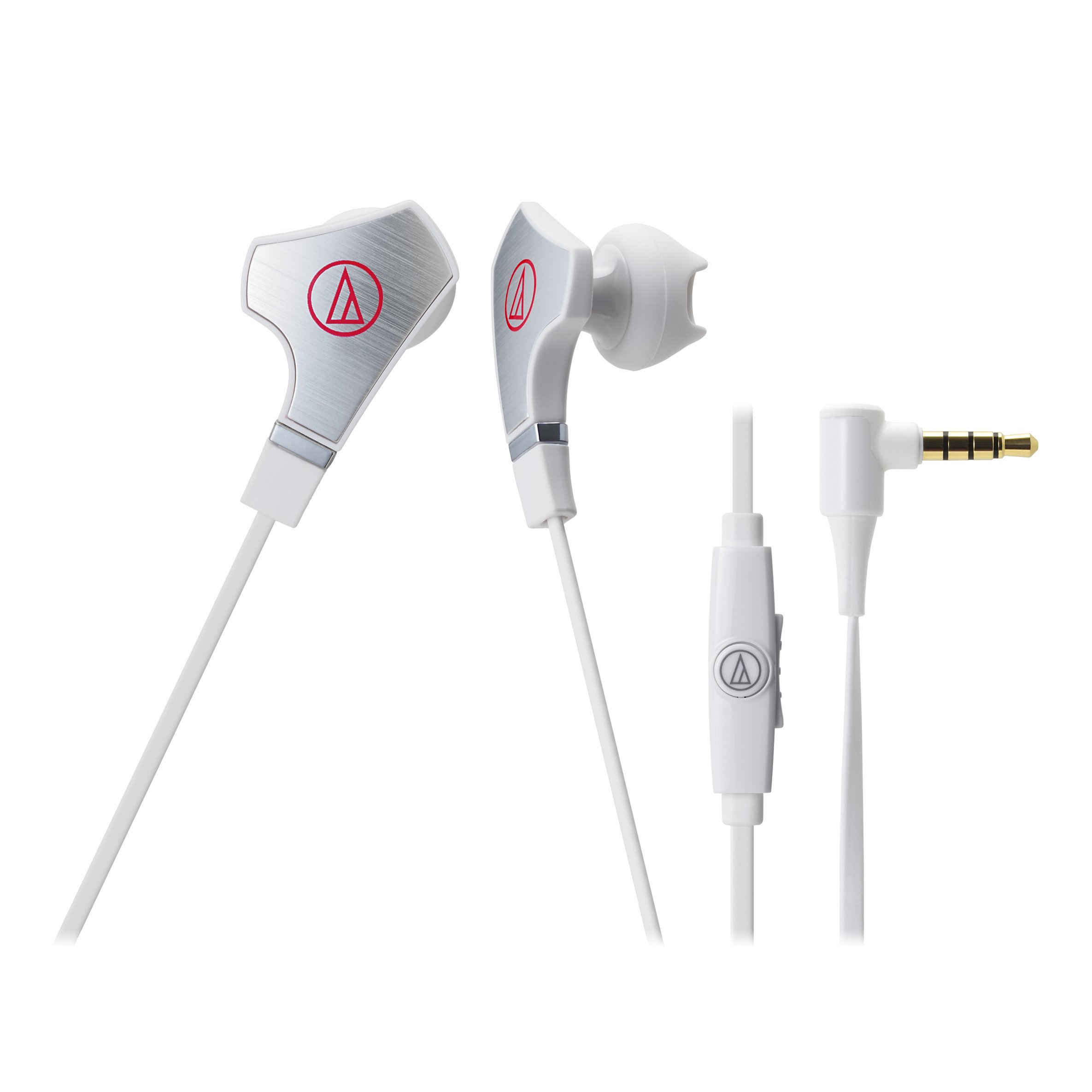 Audio Technica ATHCHX7ISWH Earbud for Smartphone, White