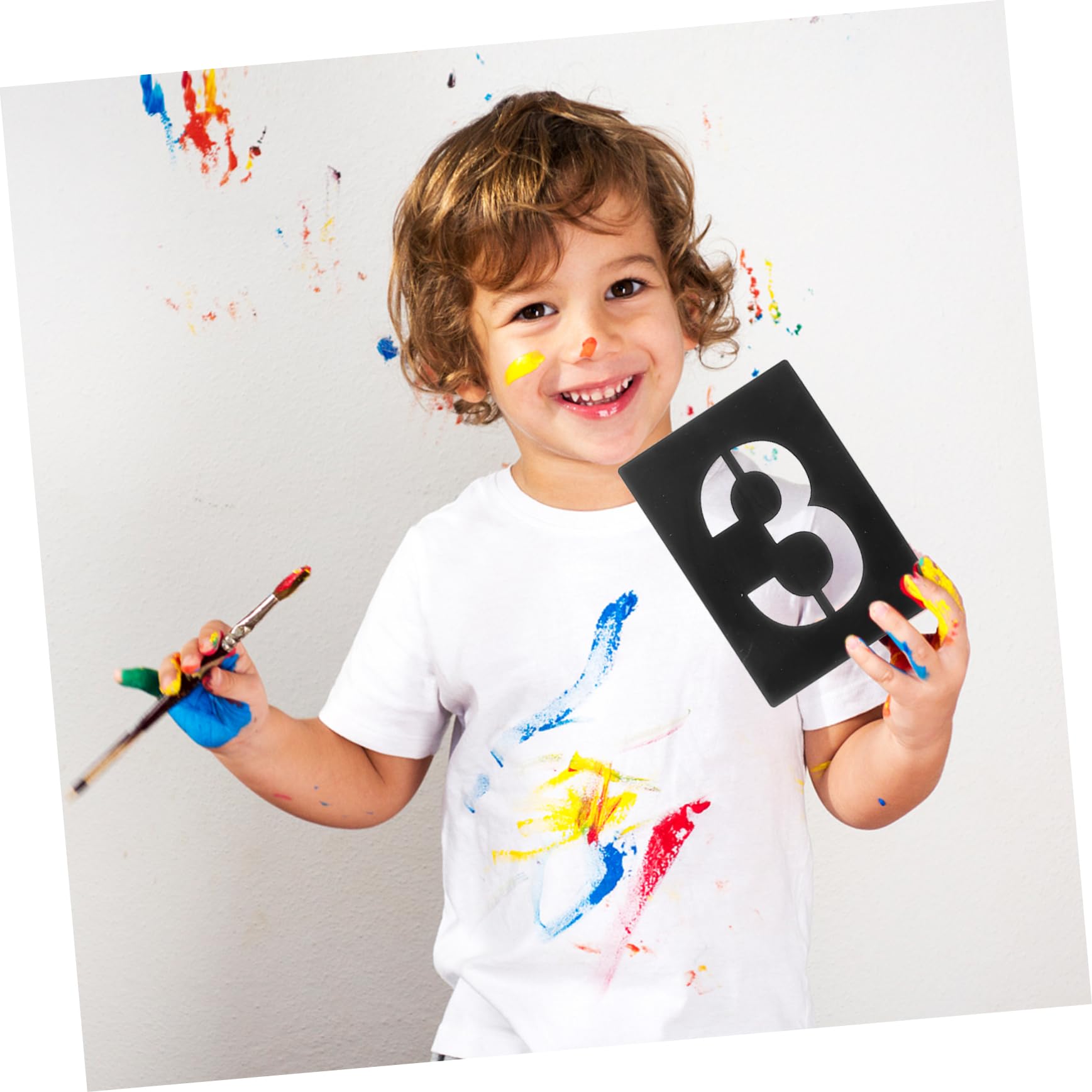 ARTIBETTER 3 Set Stencil per Template Riutilizzabili per Decorazioni e Te Facile Usare per Etichette