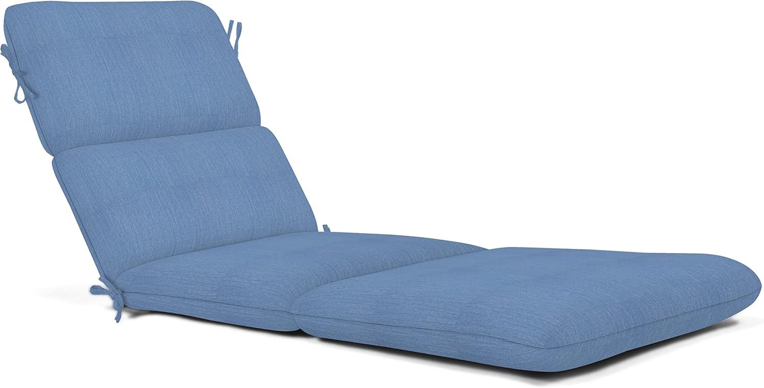 Sunbrella Patio Chaise Cushions - 22" Width x 74" Length x 3" Thick, Outdoor Chaise Lounge Cushion with Comfort, Style & Durability Designed for Outdoor Living - Made in The USA