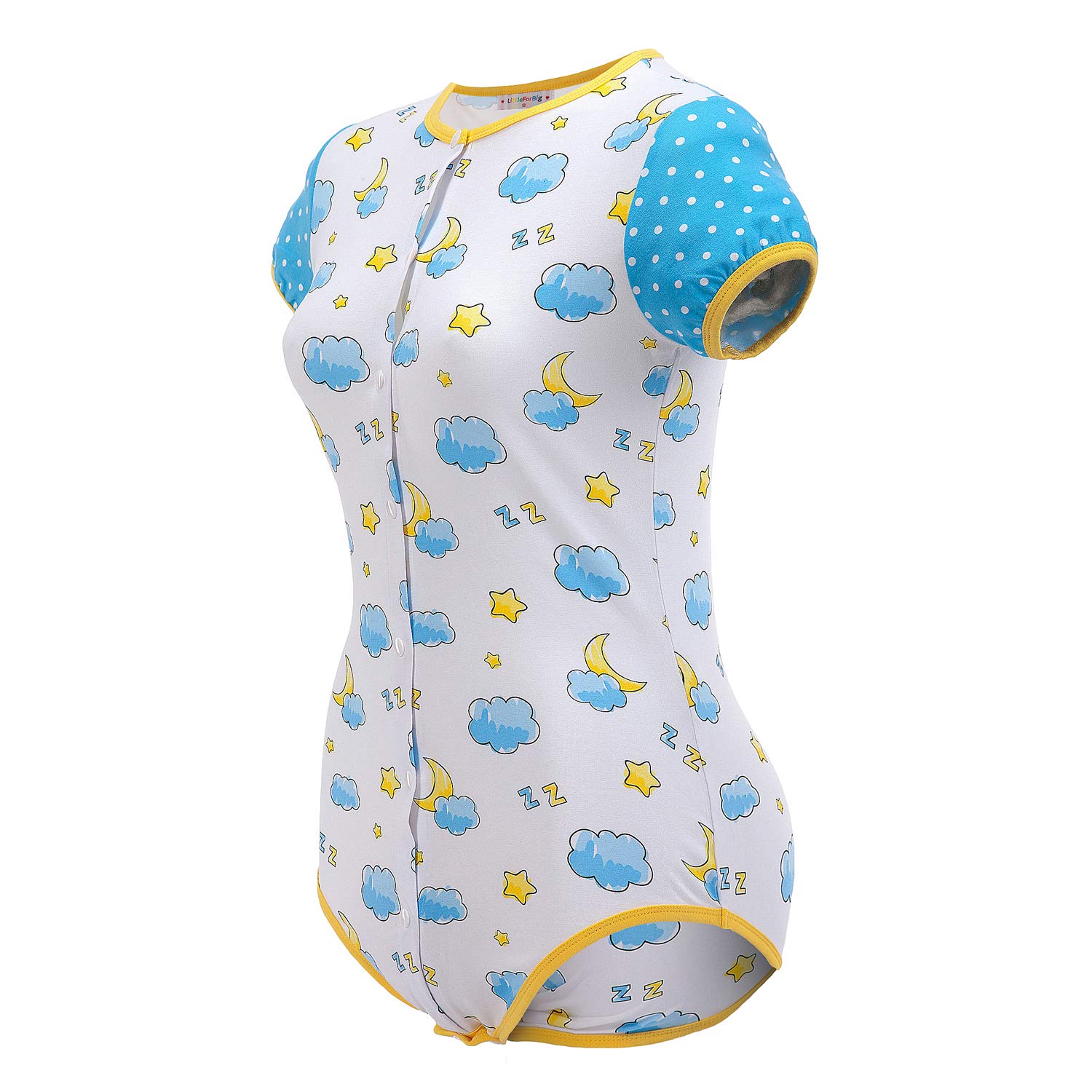 Littleforbig Adult Baby Onesie Diaper Lover (ABDL) Button Crotch Romper