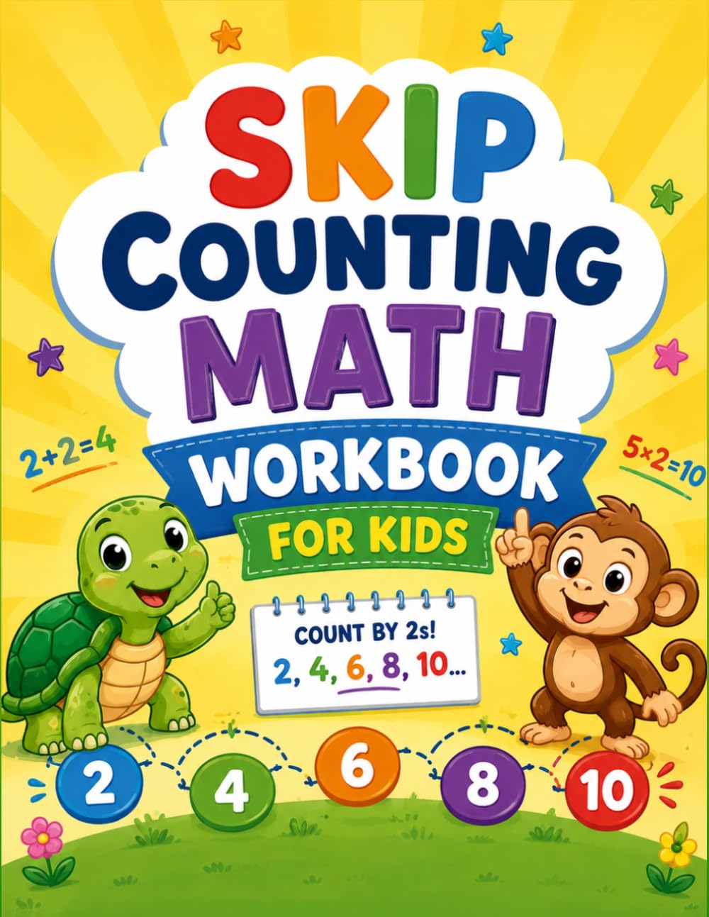 Skip Counting Math Workbook For Kids: Learn to Count by 2s, 5s, 10s and More with Fun Math Activities Workbook for Kids Ages 8-10