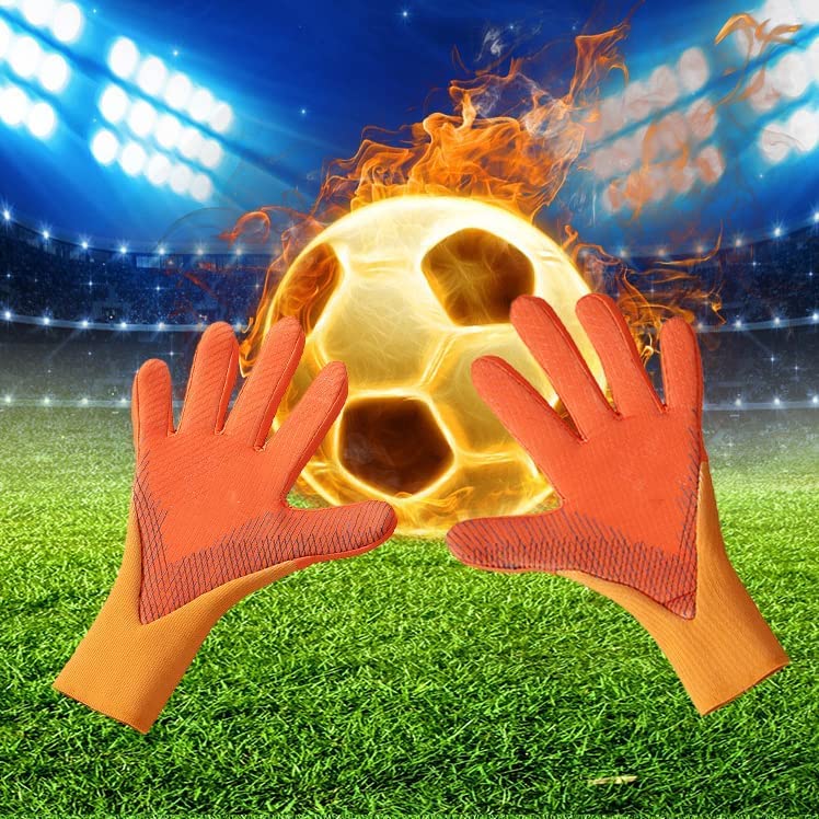 Gants de gardien de but avec protection des doigts gants entraînement football respirants