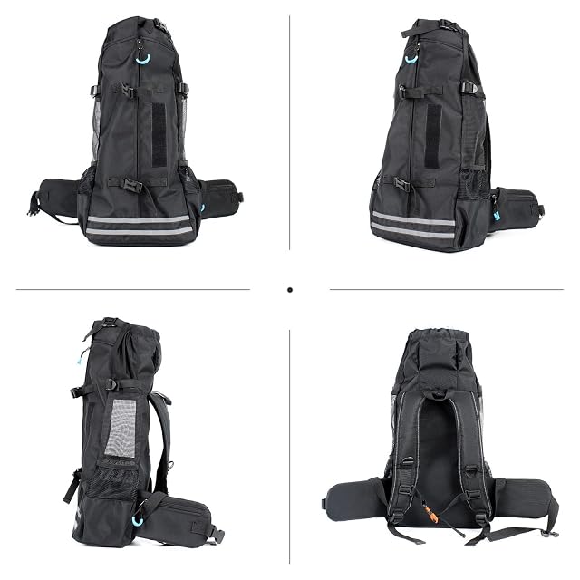 Foto 2 de 7 de Galatée Mochila para Perros, Mochila para Perros Ajustable para Perros Pequeños y Medianos