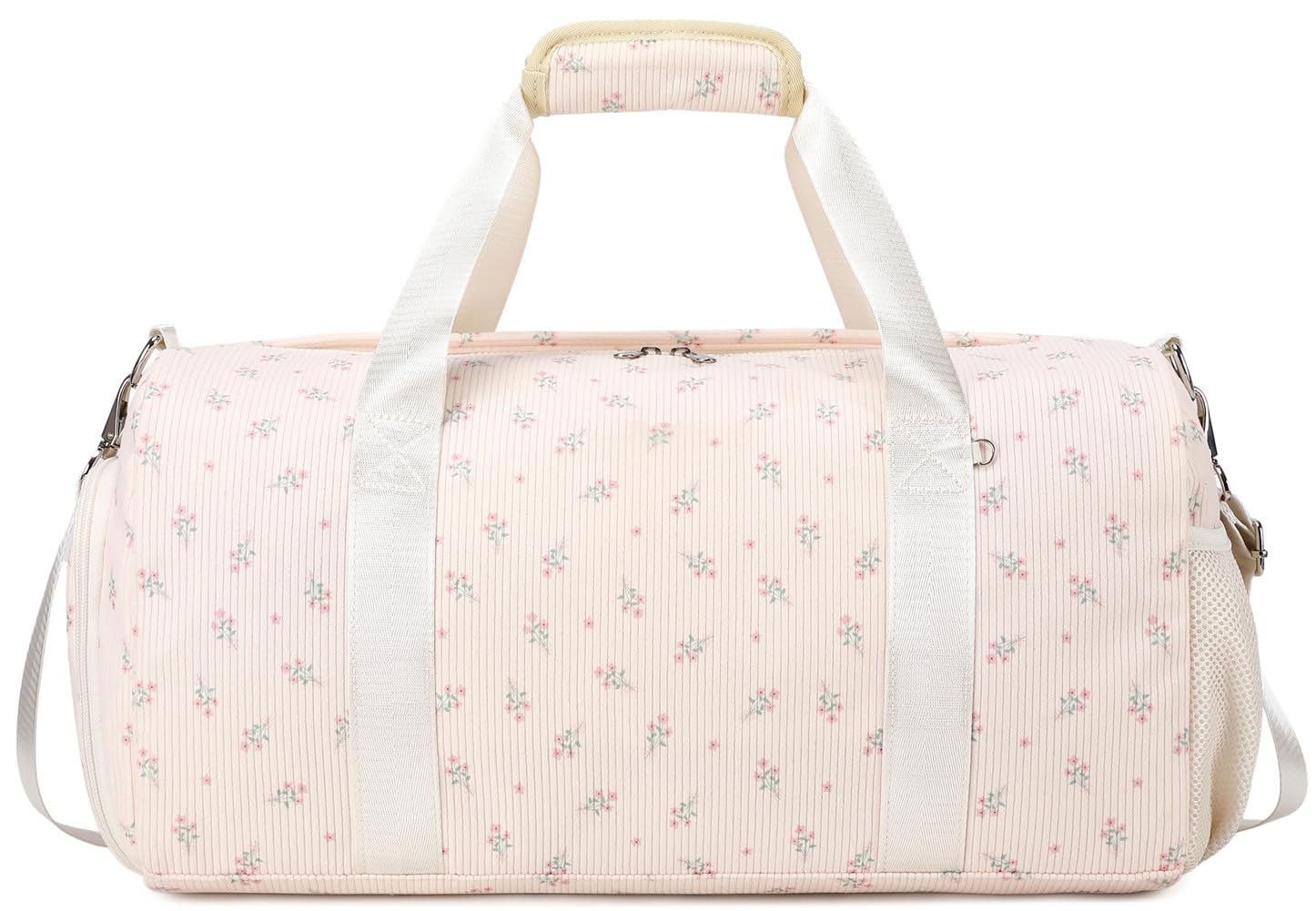Kids'Sports Bags Corduroy Duffle Bags Children Dance Bag for Girls Gym Bag Womens Weekend Bag with Shoe Compartment โ image 1