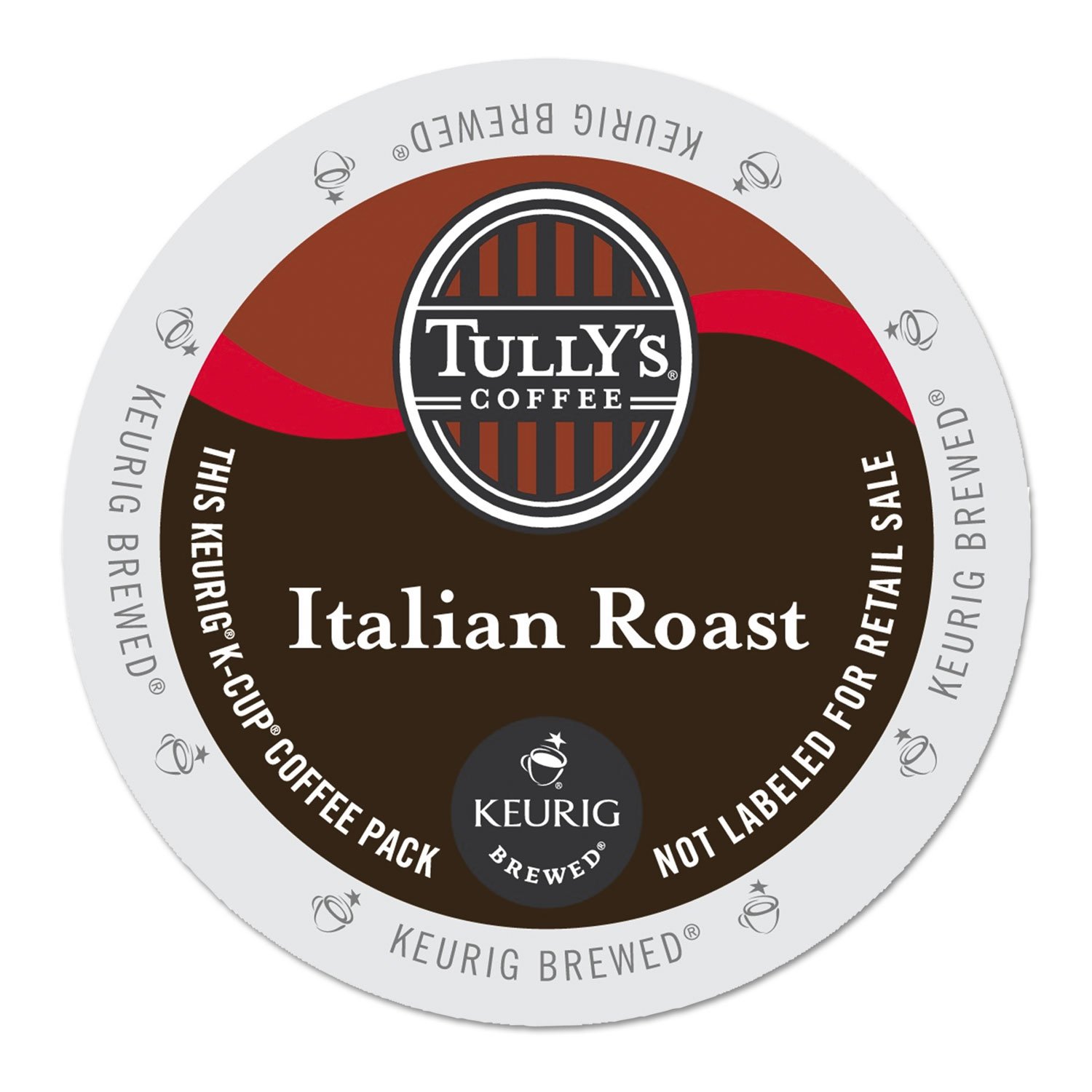 Tully's Coffee Italian Dark Roast Keurig Single-Serve K-Cup Pods, Dark Roast Coffee, 24 Count