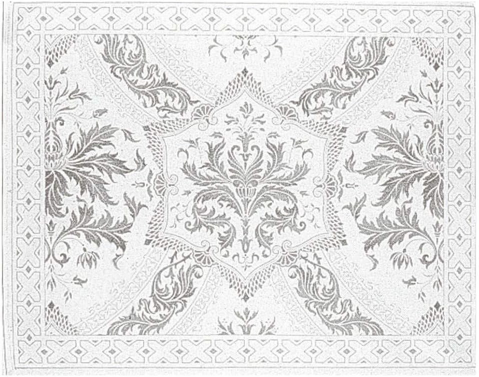 Beauvillé, Topkapi Titanium French Silk Screen Hand Printed Table Runner, 20 inches x 59 inches, 100% Satin Cotton, New in Box