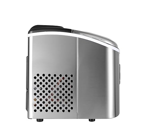 Frigidaire EFIC103-AMZ-SC fabricadora de hielo de encimera acero inoxidable miniatura 5