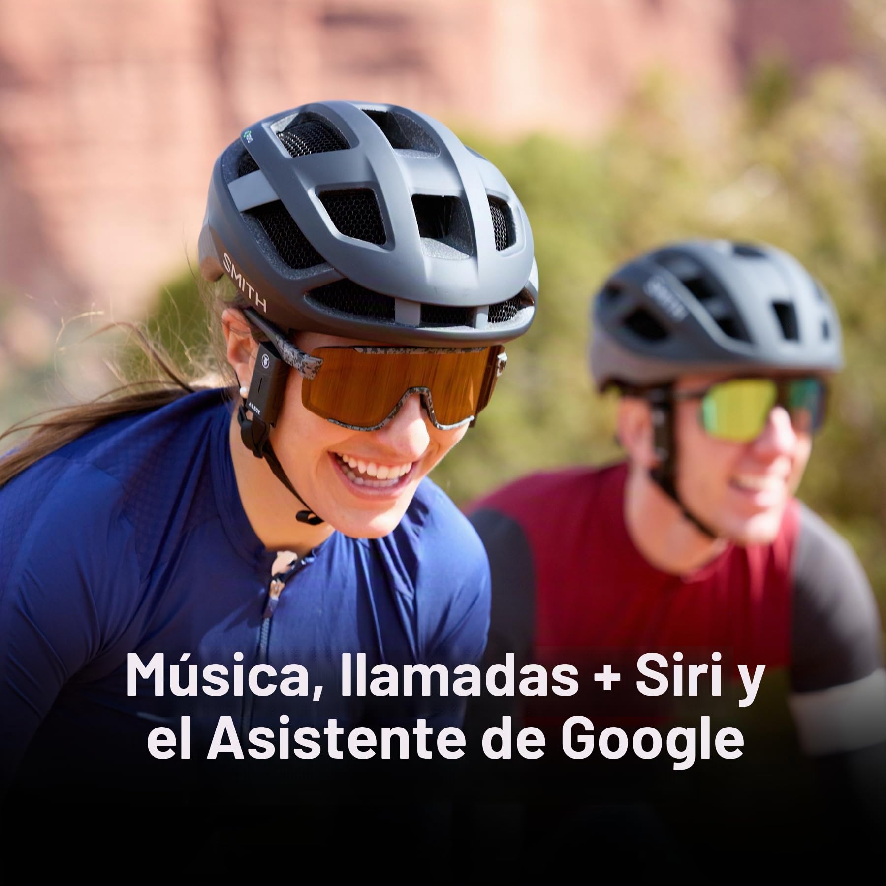Aleck Punks Auriculares Inalámbricos Bluetooth para Casco de Bicicleta – Audio Premium de Oreja Abierta, Función de Manos Libres, 2 Botones, Compatible con Todos los Cascos Abiertos – Ideal para