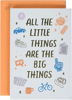Hallmark Birthday Card for Husband (Hangable or Displayable Decoration, Little Things)