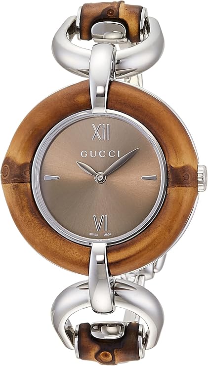 Amazon | [グッチ] 腕時計 Bamboo バンブー ホワイト 文字盤