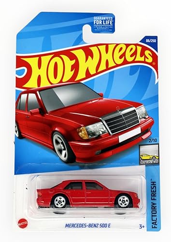 Miniatura 2 de Hot Wheels Mercedes Benz 500 E, fábrica fresca 2/10 [rojo]