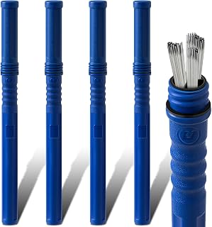 Tandefio 4 Pcs Welding Rod Storage Tube 40 Inch Tig Rod Holder, Blue