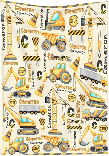 Vista 212 de Manta de construcción para regalo, manta de franela ultra suave y acogedora, manta de forro polar ligera y mullida, manta de felpa cálida para sofá