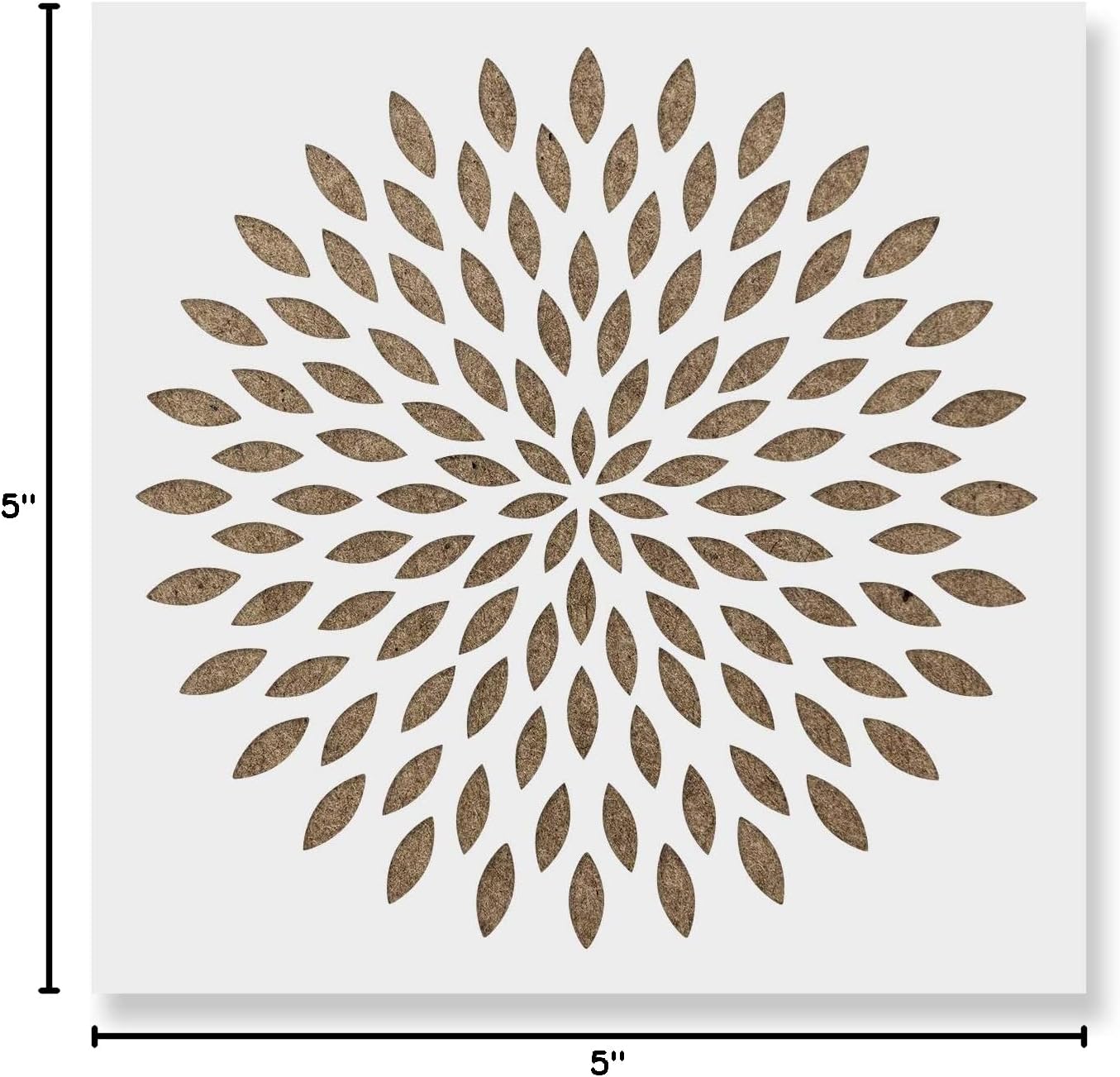 Dahlia Mandala Stencil - Large Stencils, Floor Stencil, Durable for Repeated Use in Art and Meditation Areas