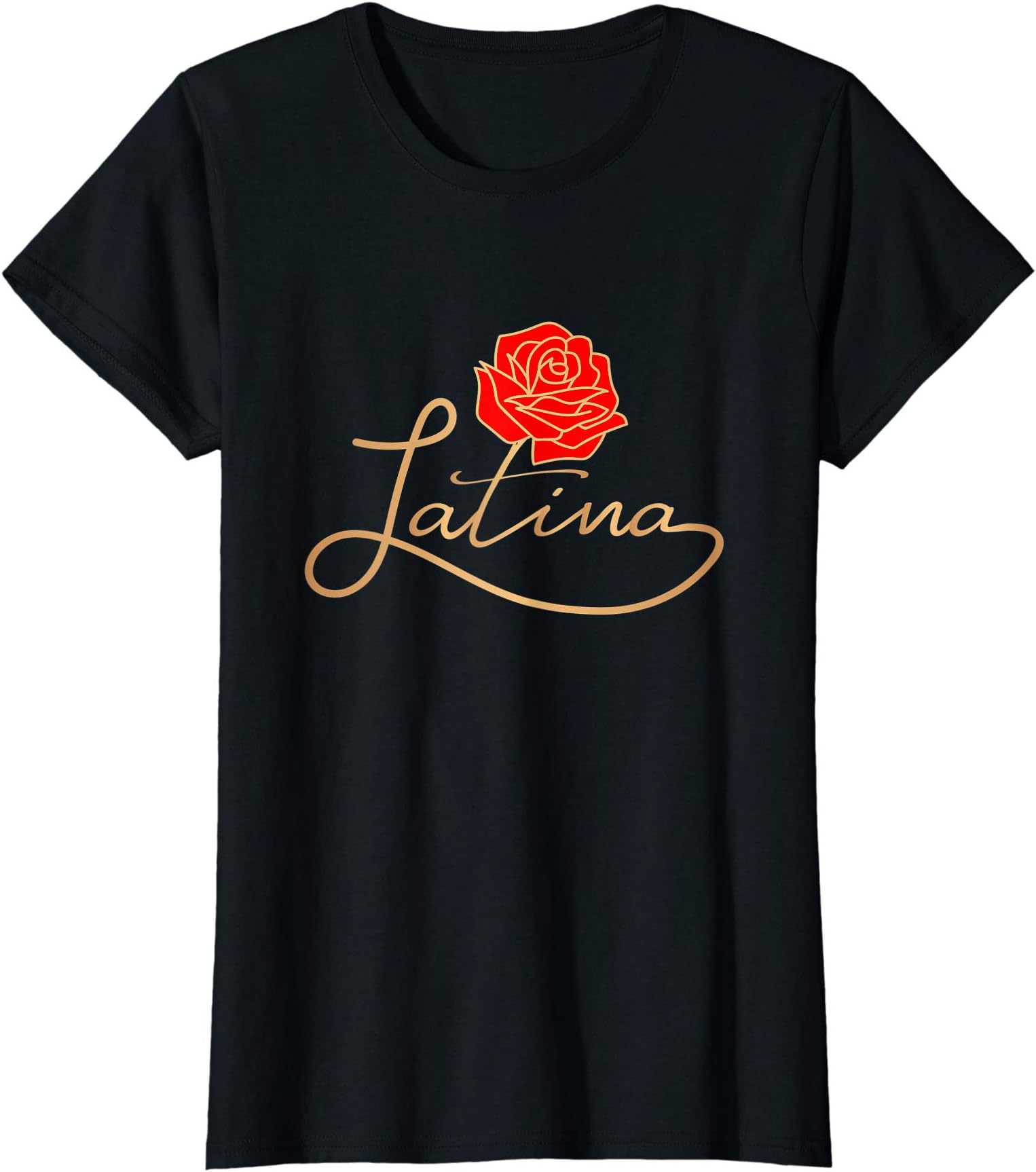 Latinx Latina Power Feminist Women ShirtsWomens Latina Latinx Best Gift Rose Cute Hispanic Shirt T-ShirtOEKO-TEX STANDARD 100