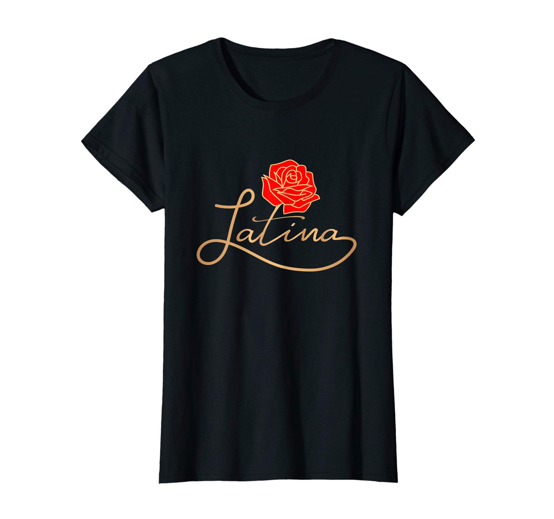 Latinx Latina Power Feminist Women ShirtsWomens Latina Latinx Best Gift Rose Cute Hispanic Shirt T-ShirtOEKO-TEX STANDARD 100